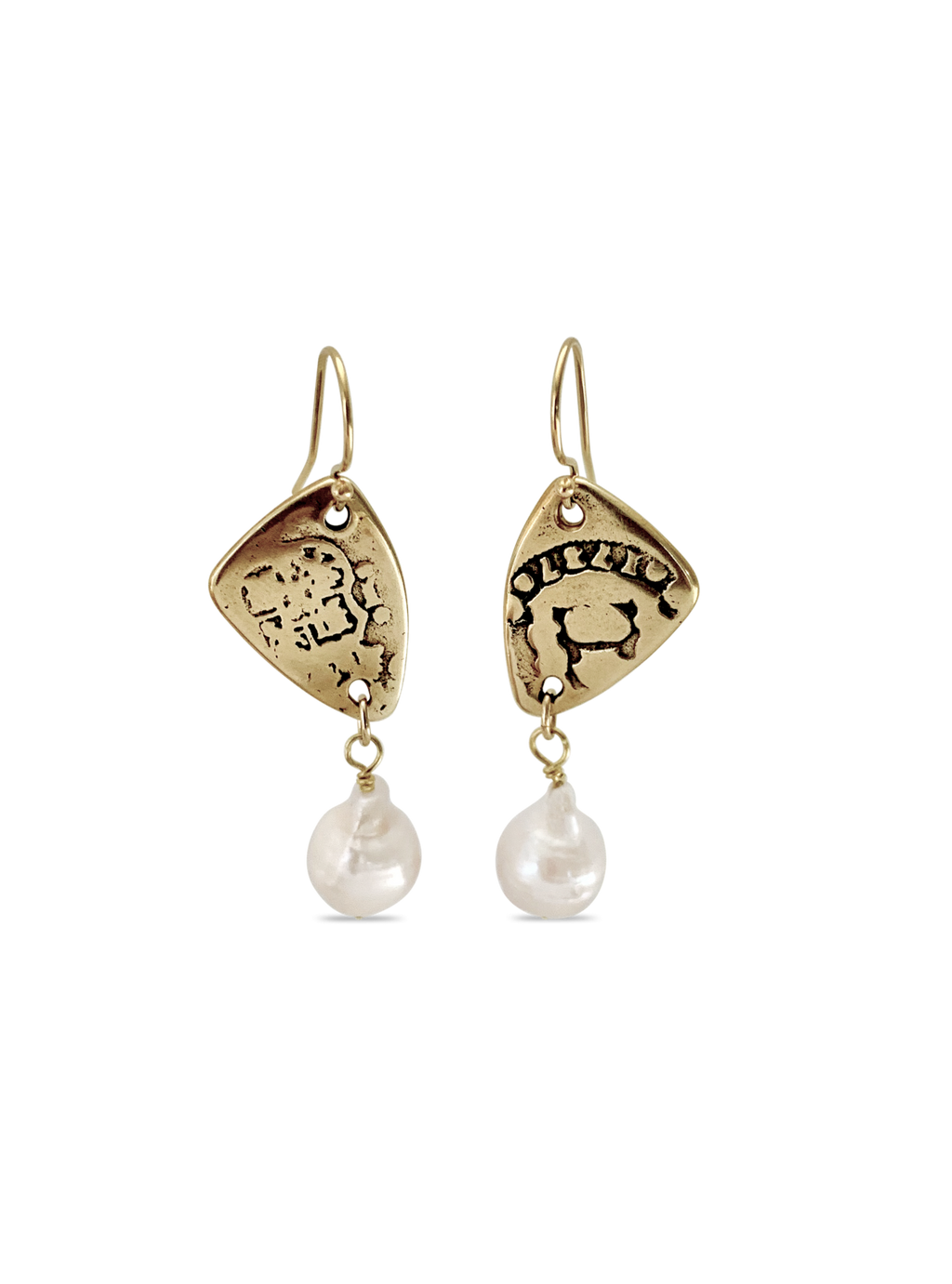 Pieces of Eight Pearl Earrings