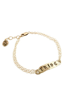 Delicate Gold Word Bracelet