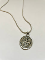 Sterling Spanish Galleon Coin Necklace