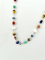 Tradewind Stone & Pearl Station Necklace
