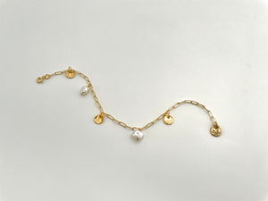 Delicate Gold Filled Pearl Bracelet