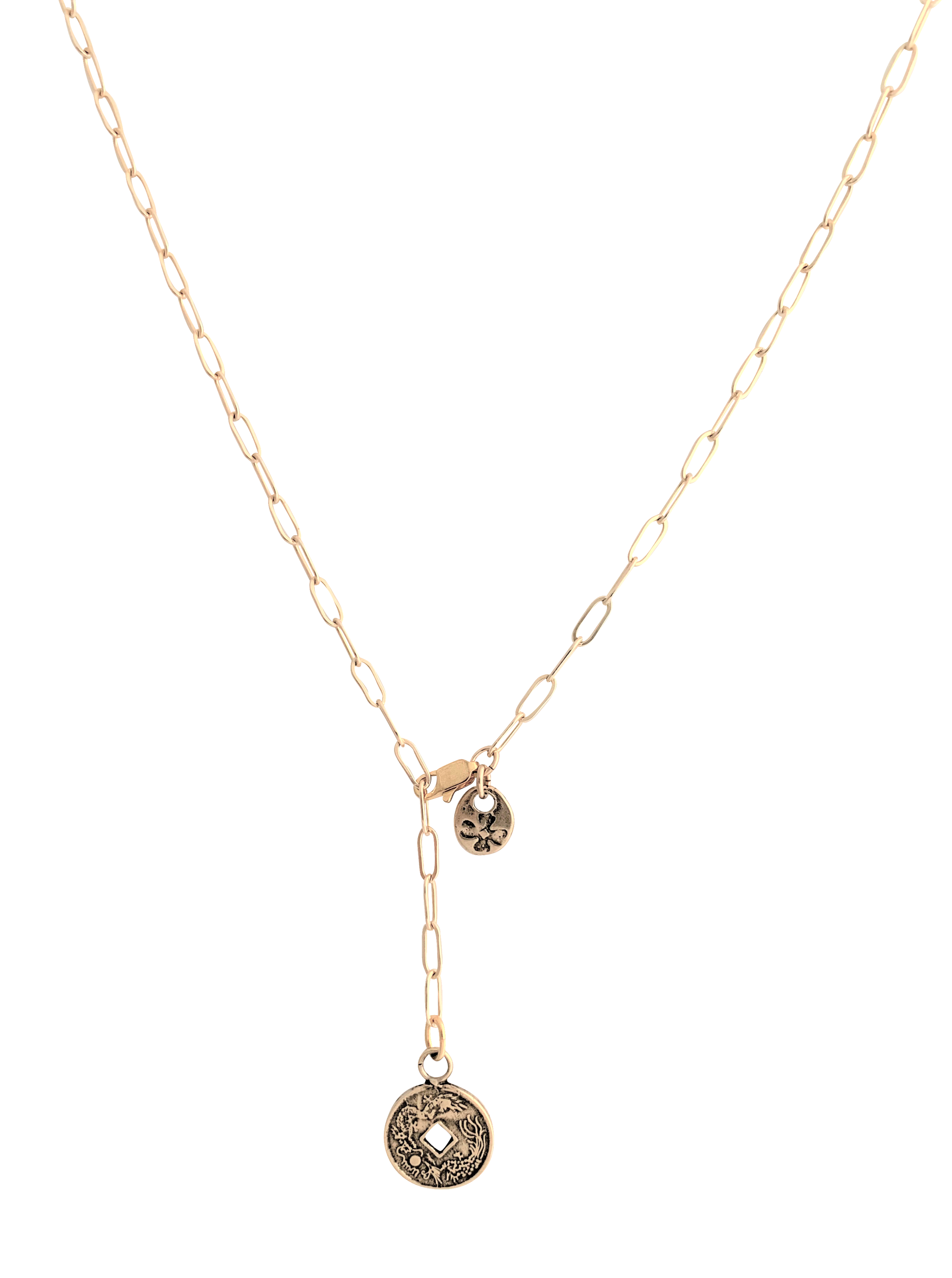 Lucky Sterling Coin Necklace - Two Colors