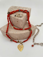 Coral "Chachal" Love & Light Necklace