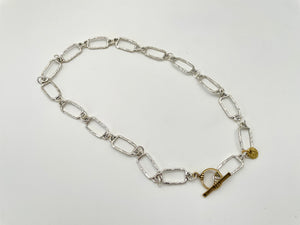 Hand Cast Sterling Chain Necklace