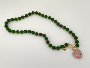 Jade Love Hand Knotted Necklace