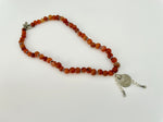 Primitive Carnelian & Sterling Necklace