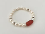 Ancient Carnelian Pearl Bracelet