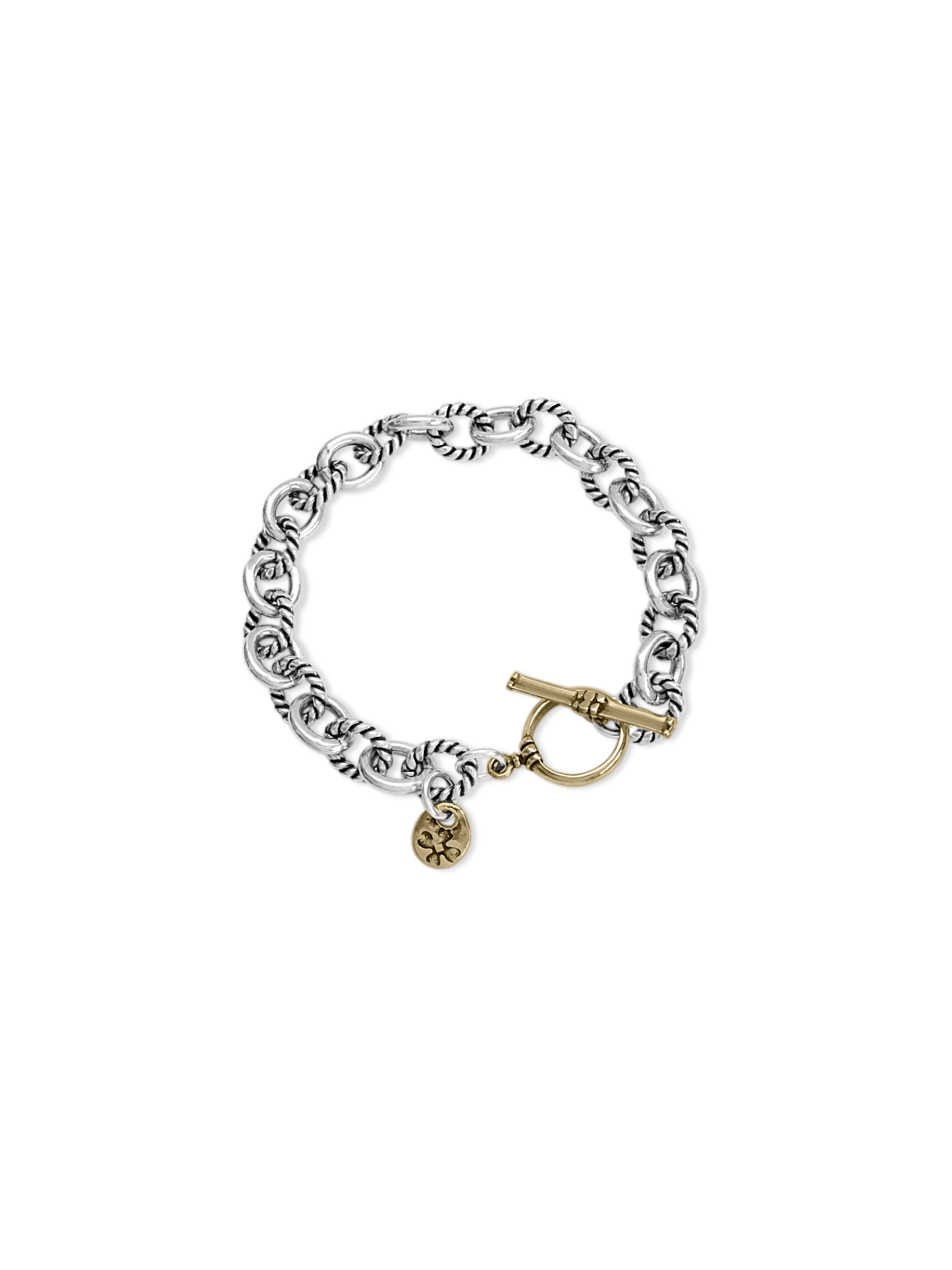 Twisted Sterling Chain Link Bracelet