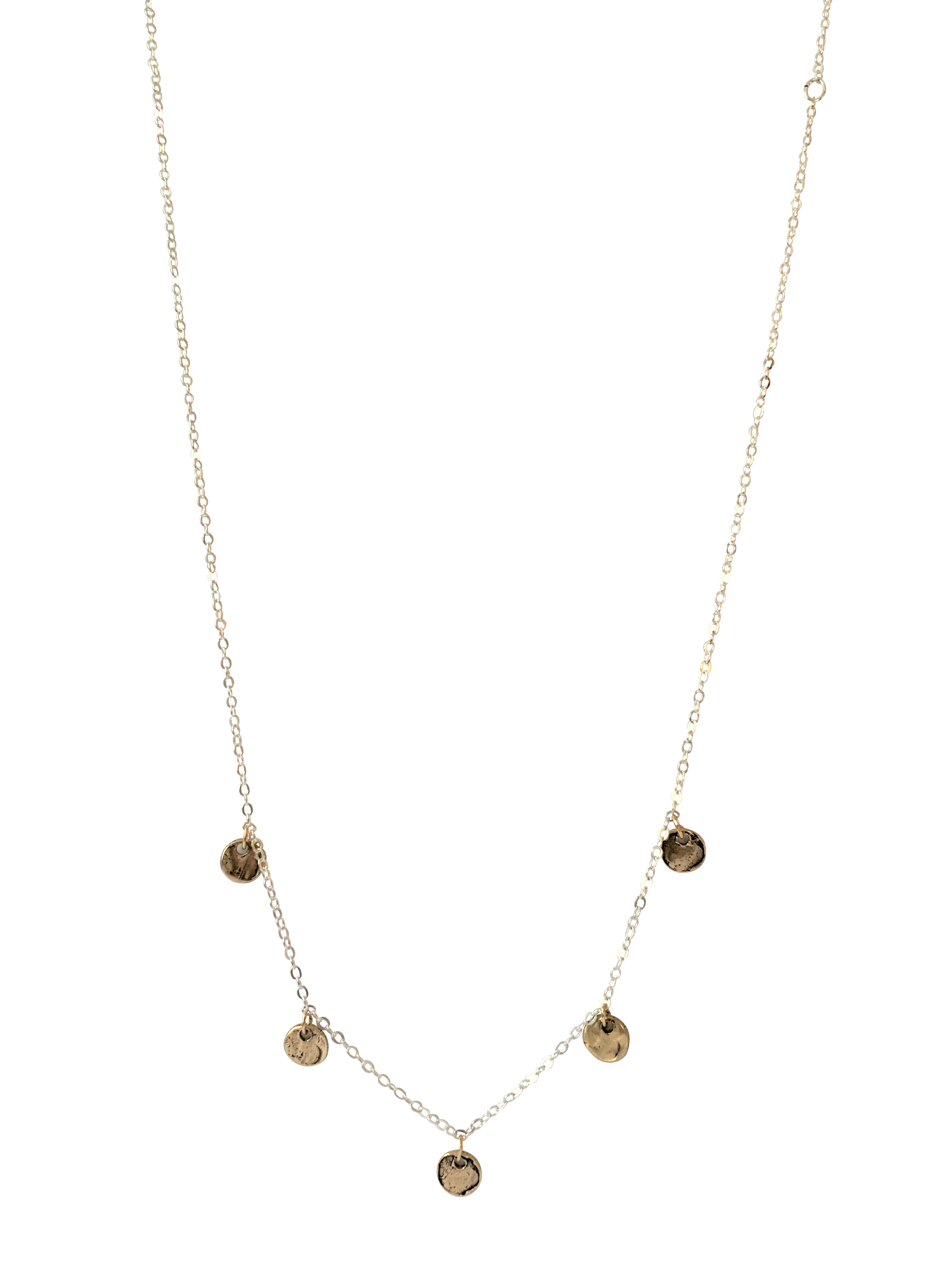 14K Gold & Sterling Satellite Necklace