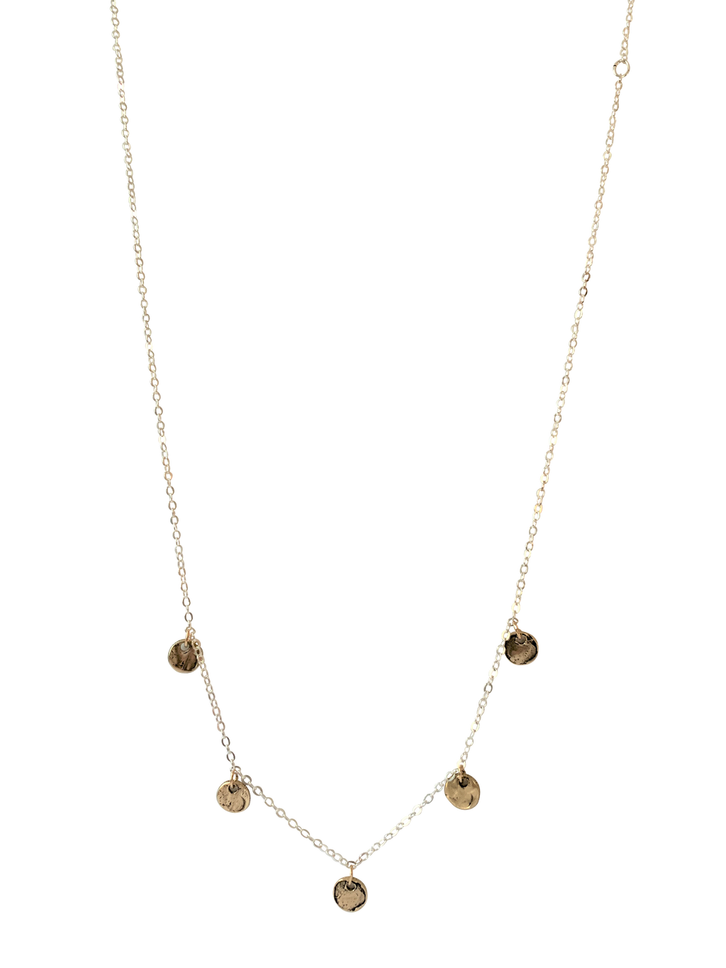 14K Gold & Sterling Satellite Necklace