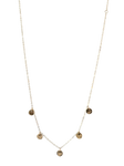 14K Gold & Sterling Satellite Necklace