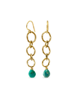 Free Spirit Amazonite Chain Earrings