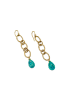 Free Spirit Amazonite Chain Earrings