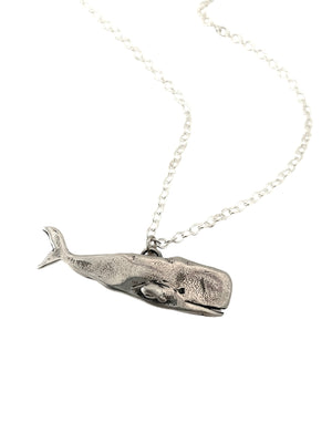 Whale Bronze and Gold Necklace