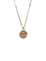 14K Gold Filled Spanish Galleon Coin Necklace