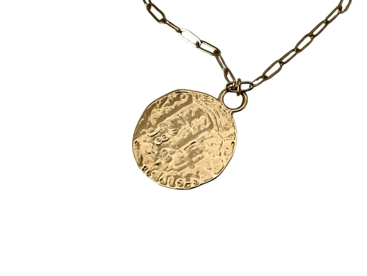 14K Gold Filled Spanish Galleon Coin Necklace