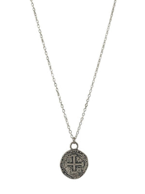 Sterling Spanish Galleon Coin Necklace