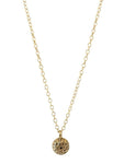 Sea Urchin Bronze and Gold Necklace
