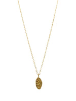 Shell Drop Bronze and Gold Necklace