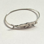 Sterling Whale Bangle Bracelet