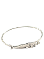 Sterling Whale Bangle Bracelet