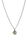 Tiny Initial Coin Necklace