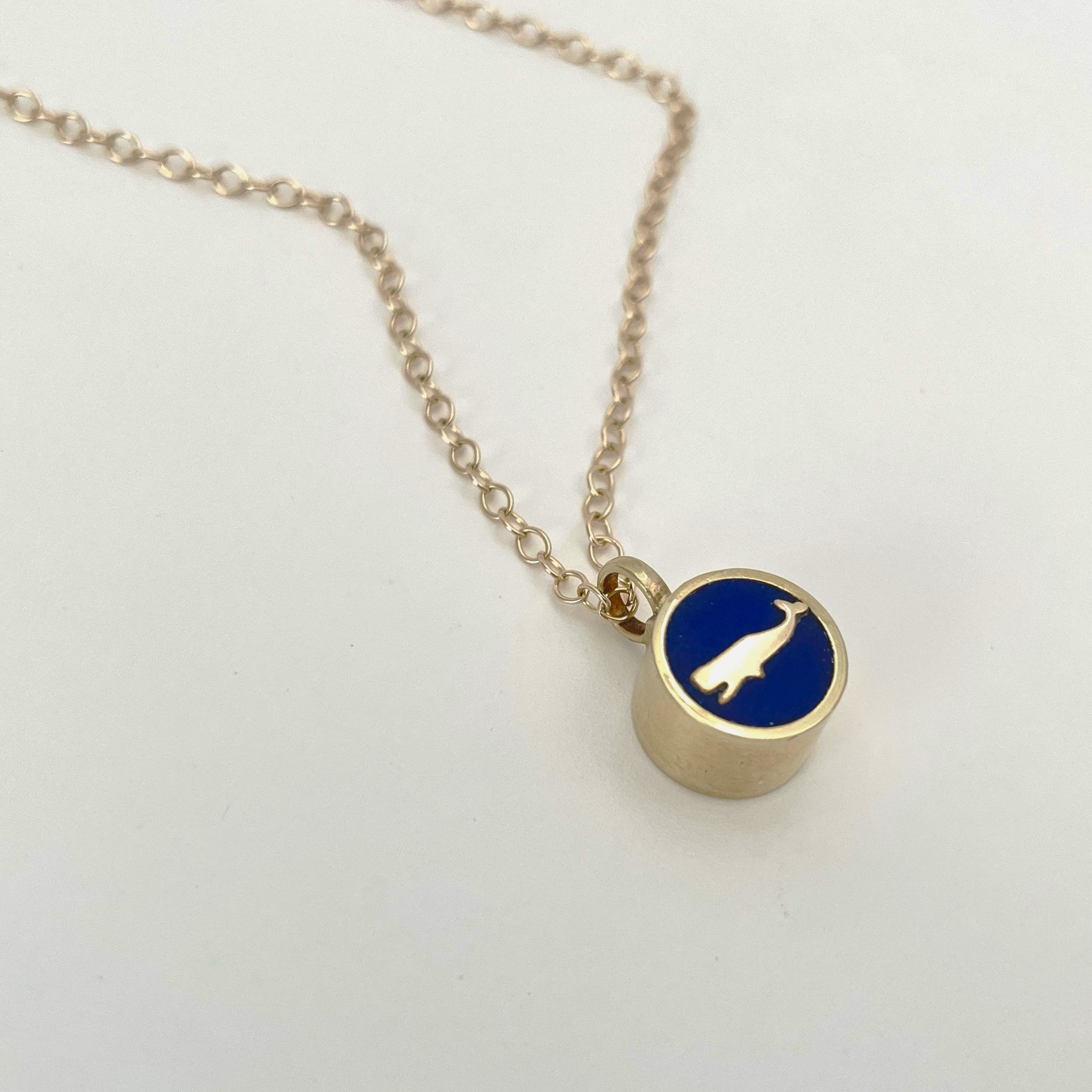 Whale Cameo Necklace