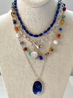 Tradewind Stone & Pearl Station Necklace