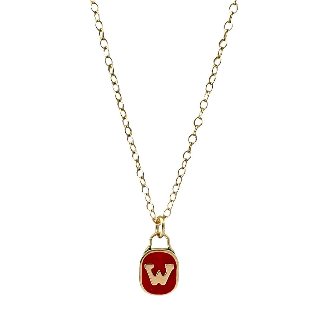 Monogram or School Letter Cameo Necklace