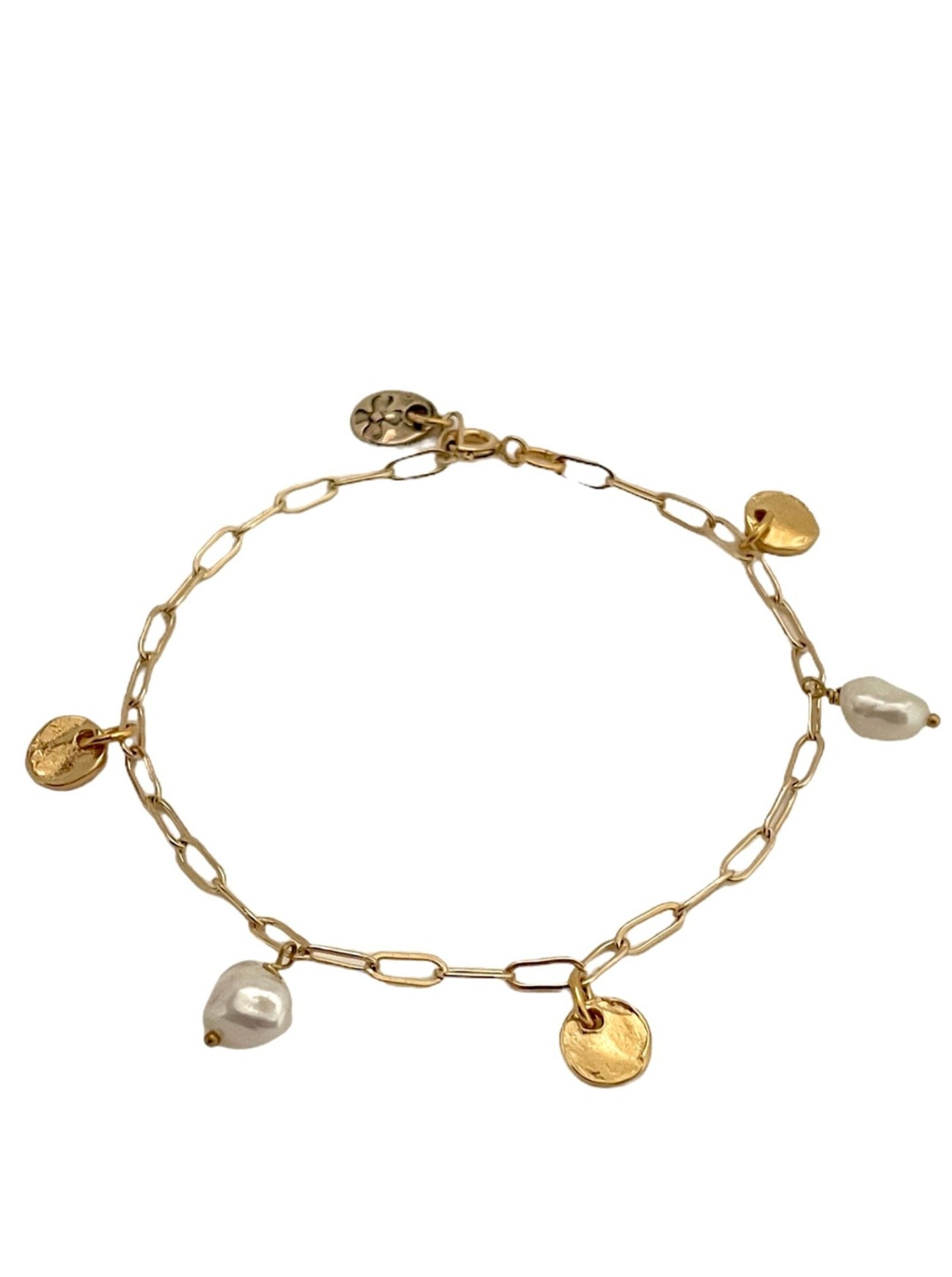 Delicate Gold Filled Pearl Bracelet