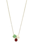 Organic Amazonite & Coral Necklace