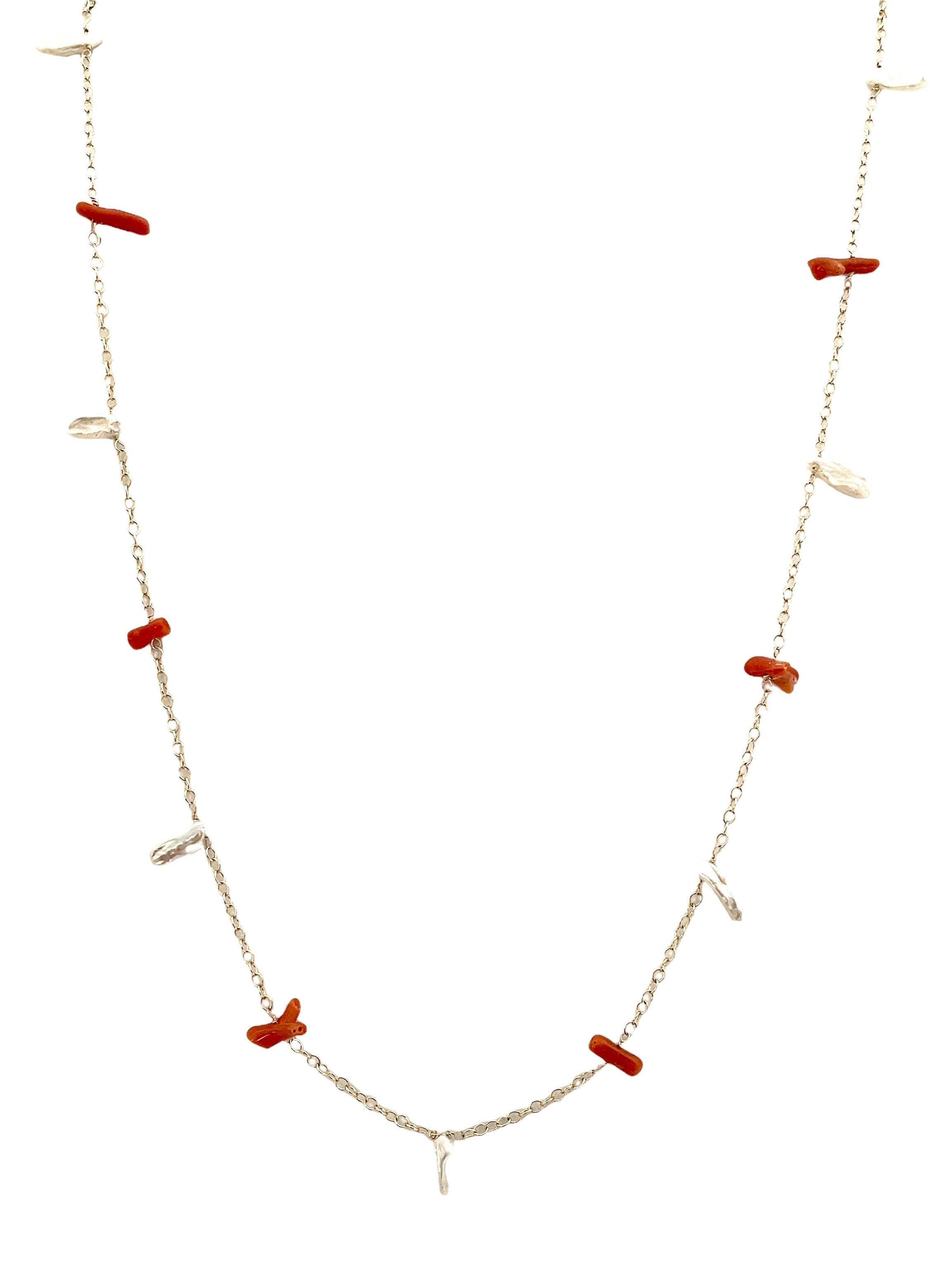 Coral & Pearl Necklace