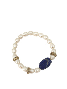 Lapis Lazuli Pearl Bracelet