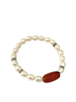 Ancient Carnelian Pearl Bracelet