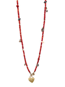 Coral "Chachal" Love & Light Necklace