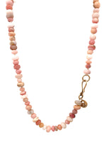 Hand Knotted Pink Opal Necklace & Wrap Bracelet