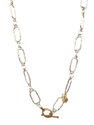 Hand Cast Sterling Chain Necklace