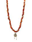 Primitive Carnelian & Sterling Necklace