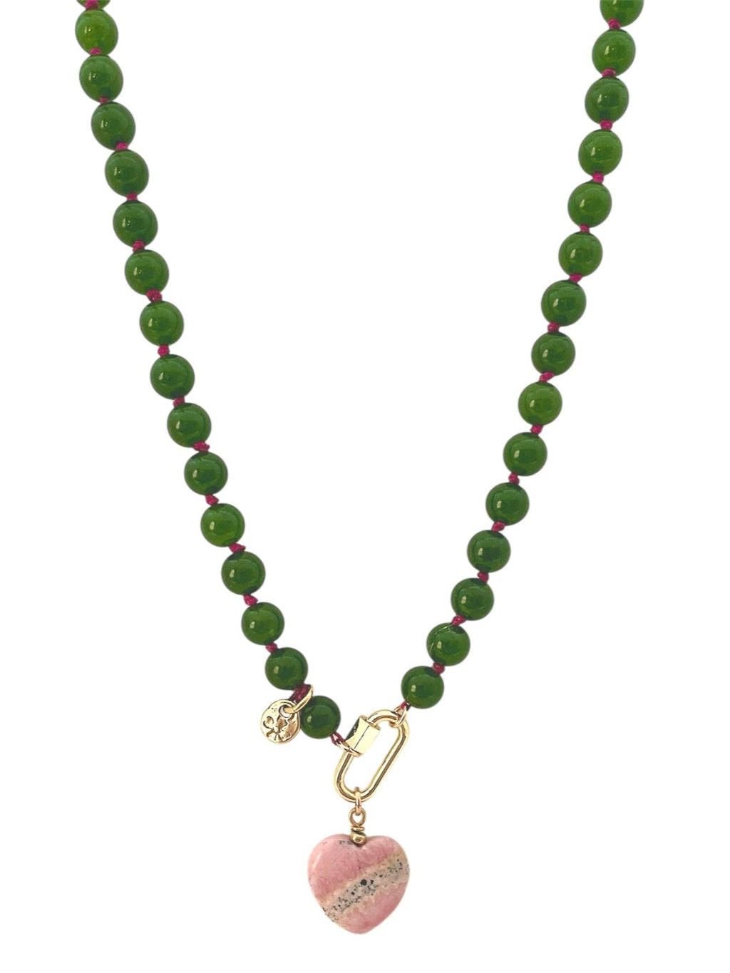 Jade Love Hand Knotted Necklace