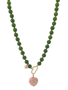 Jade Love Hand Knotted Necklace
