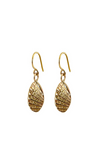 Golden Organic Shell Earrings