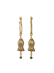Bronze Life & Lotus Hoops