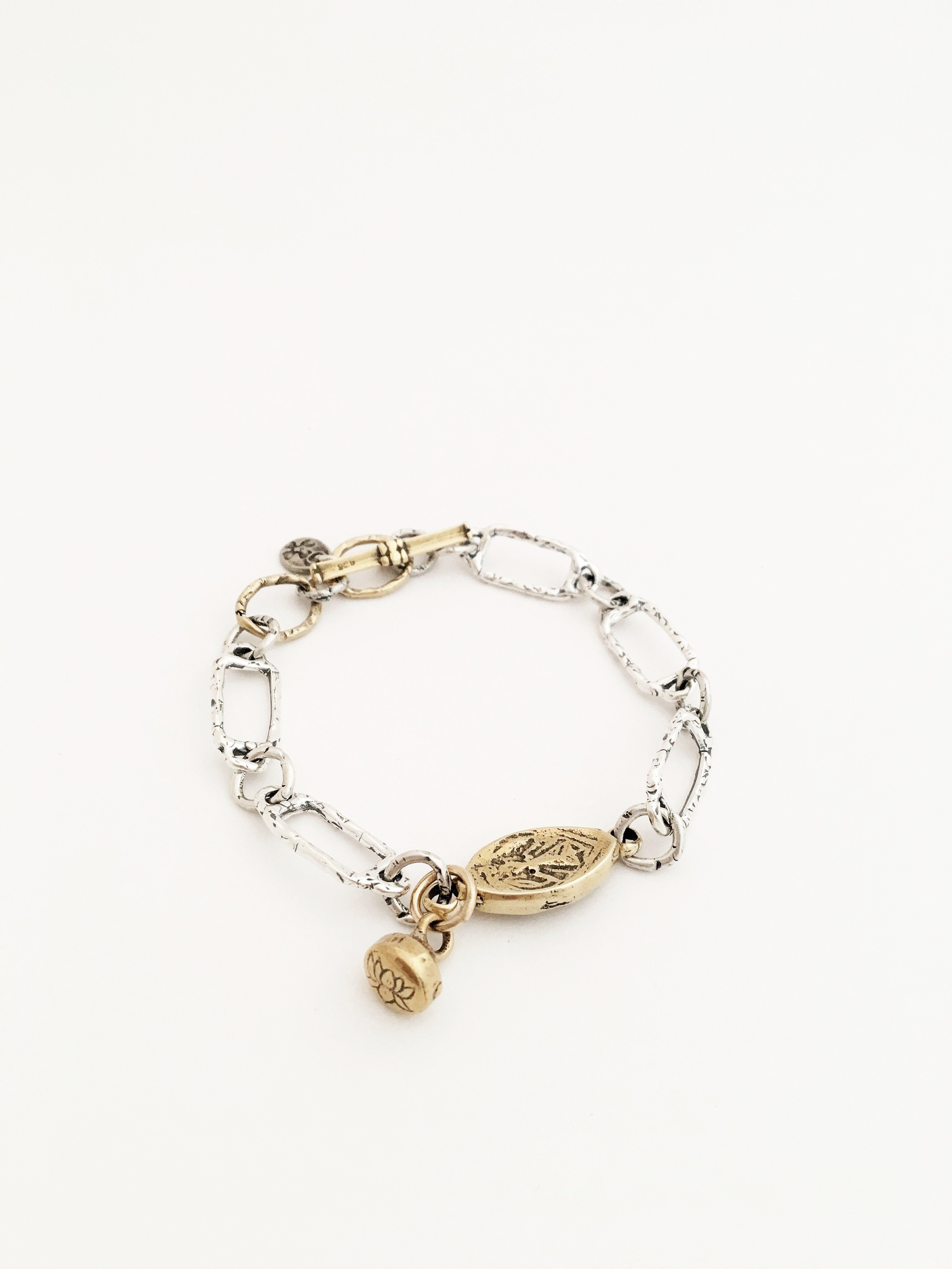 Sterling Vishnu Peace Bracelet