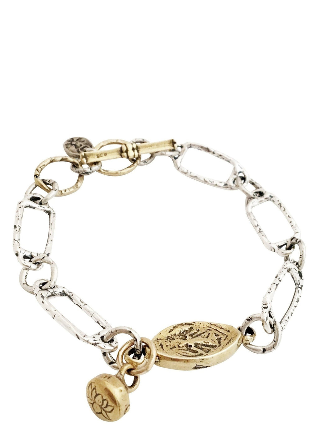 Sterling Vishnu Peace Bracelet