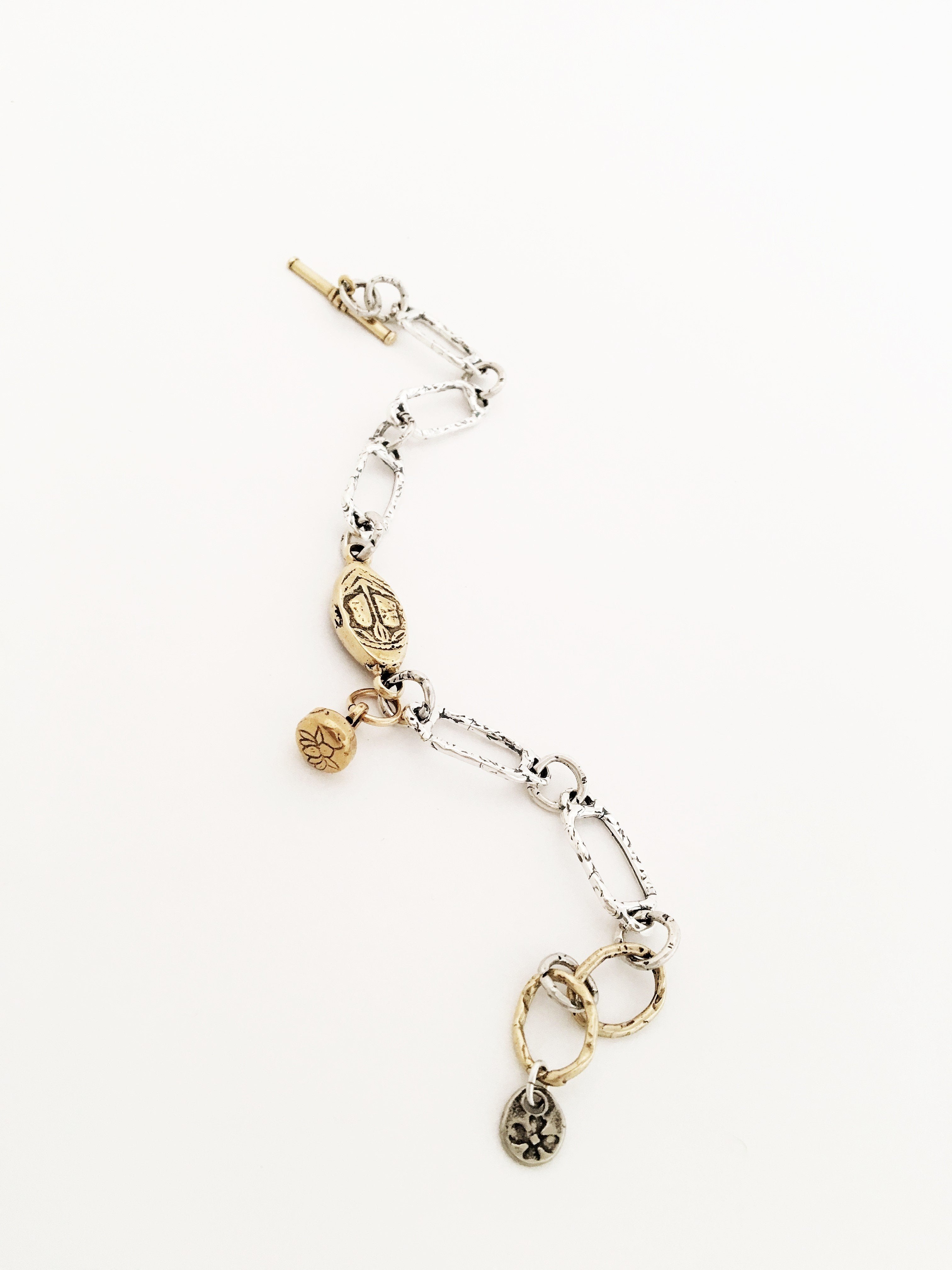 Sterling Vishnu Peace Bracelet