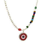 Evil Eye Pearl Necklace - Available in Three Colors