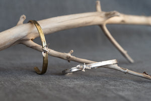 Golden Bronze & Sterling Seagull Bracelet