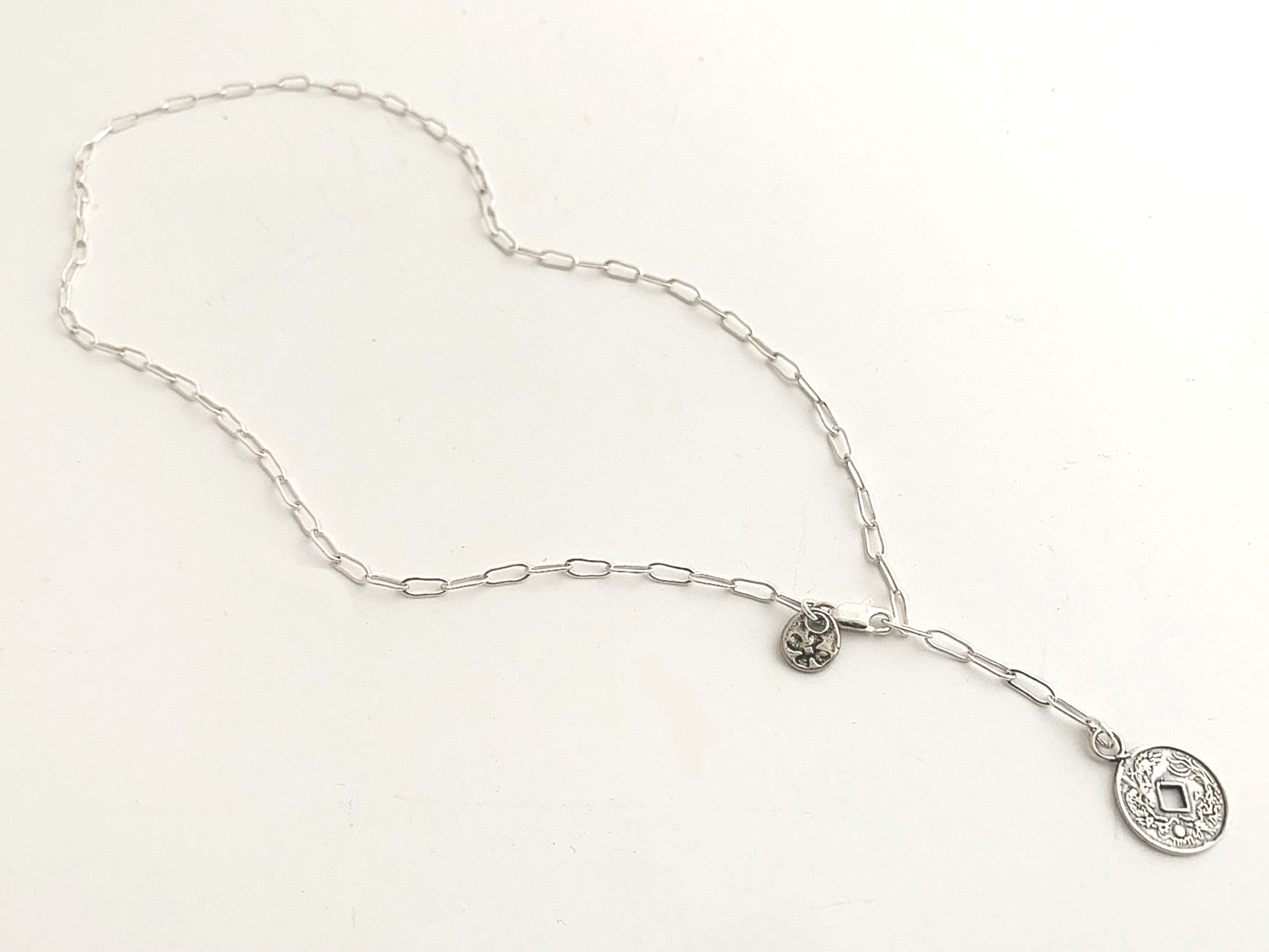 Lucky Sterling Coin Necklace - Two Colors