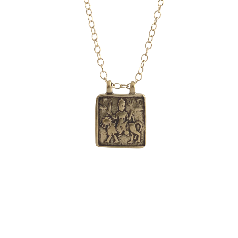 Bronze Durga Goddess Necklace