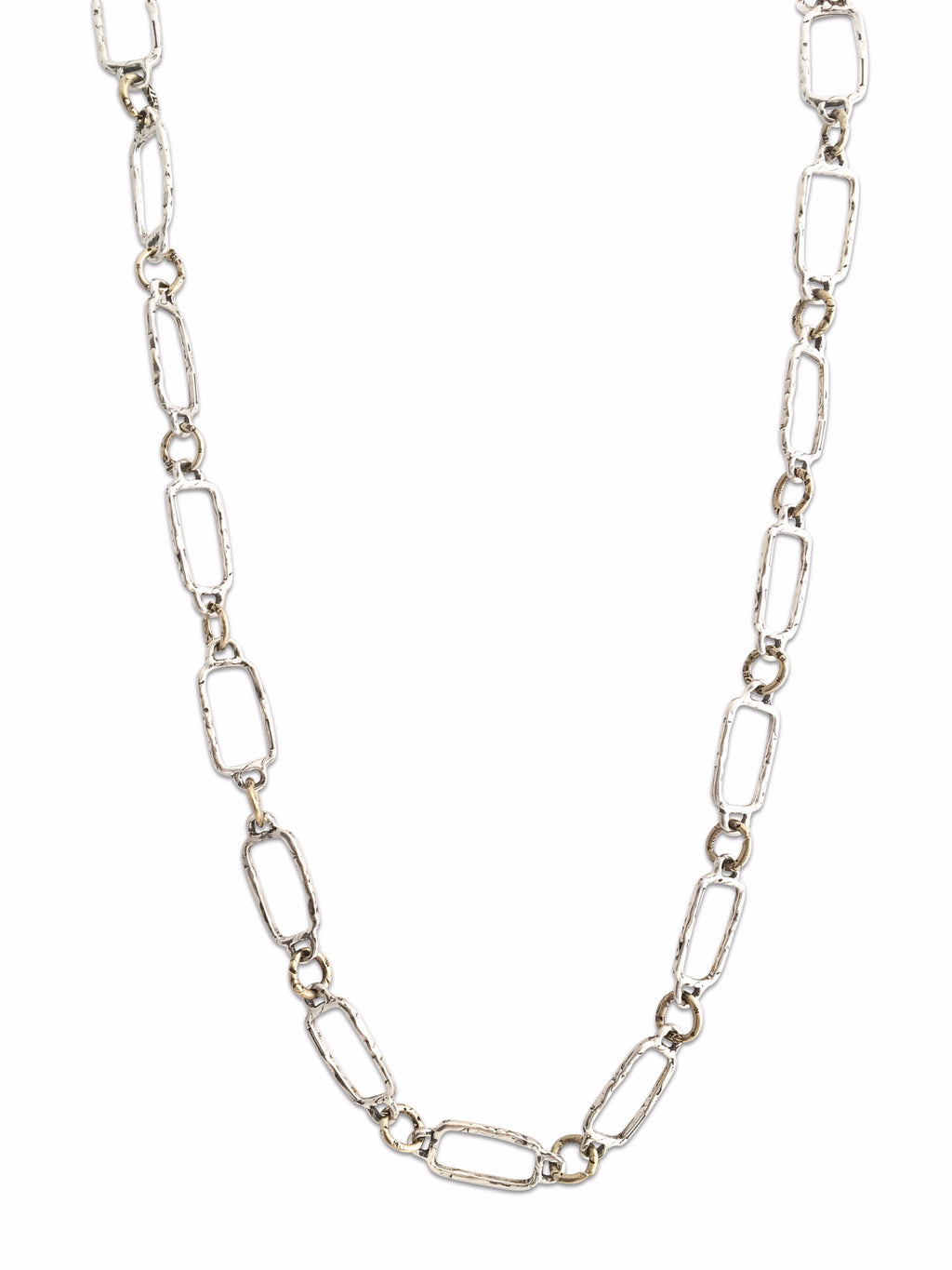 Hand Cast Sterling Chain Necklace